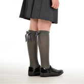Pex Ribbon Knee High Sock Grey